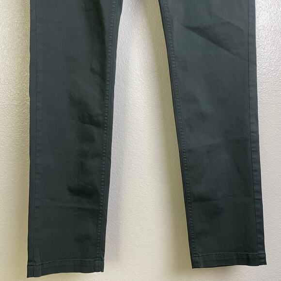 Porsche Design Mens Pants 48 32x32 Green Chino Trousers Flat Front Casual Cotton - Picture 5 of 12